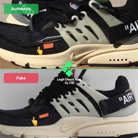 nike presto off white fake vs real|off white presto price.